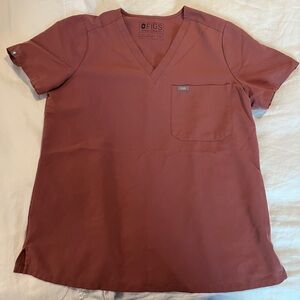Figs Catarina scrub top in mauve
